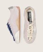Golden Goose True-Star em Camurça Estrela Prata .