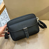 Coach Warner Crossbody Pebble Leather Black