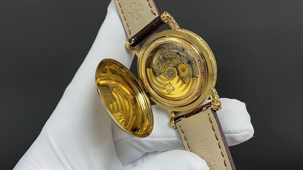 Patek Philippe Calatrava "Officer's Case" Silver Opaline Dial