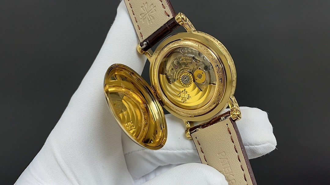 Patek Philippe Calatrava "Officer's Case" Silver Opaline Dial