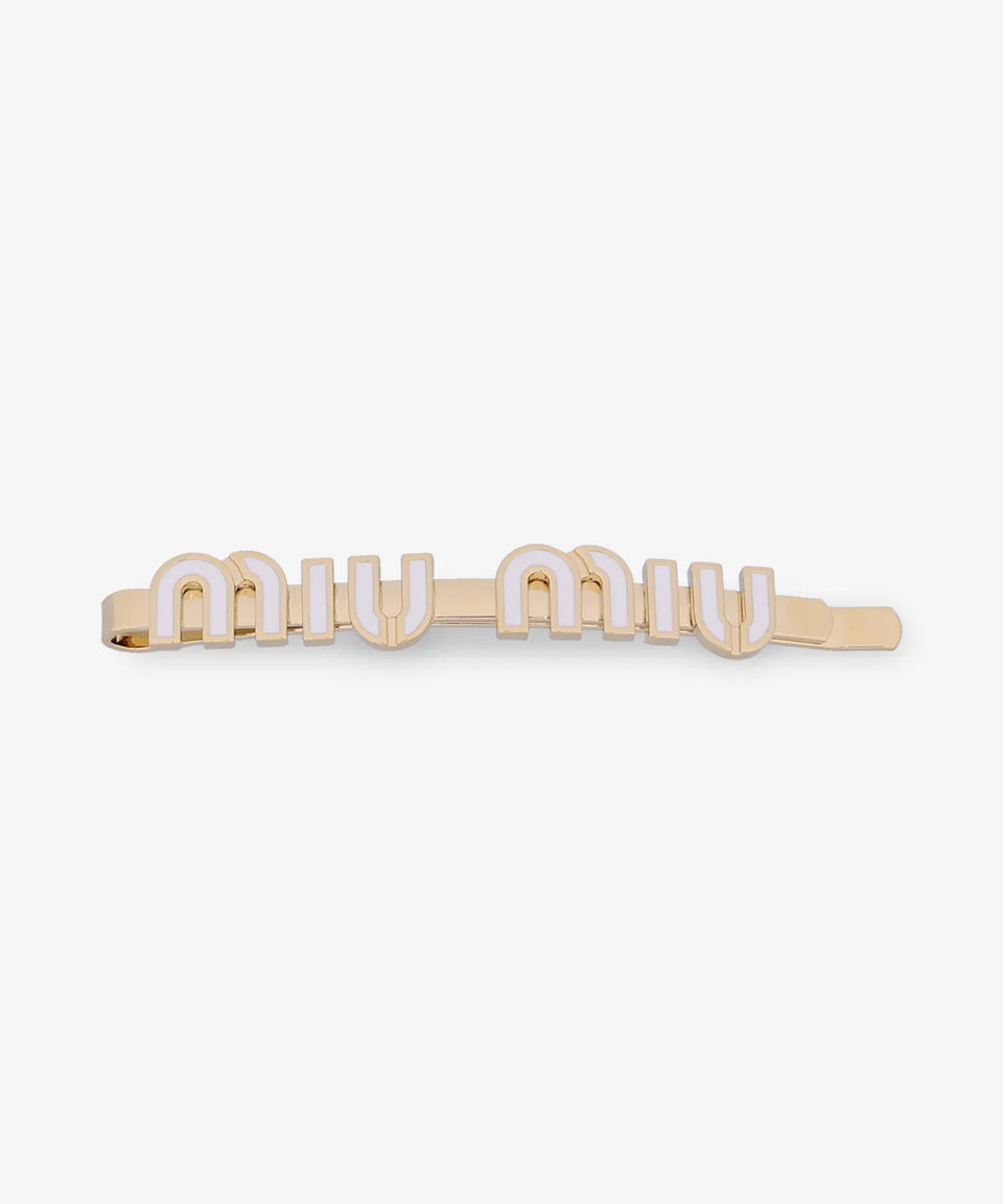 Hairclip Miu Miu White