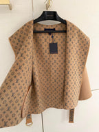 Louis Vuitton Belted Short Wrap Pea Coat