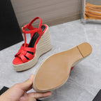 Saint Laurent Espadrille Tribute Red