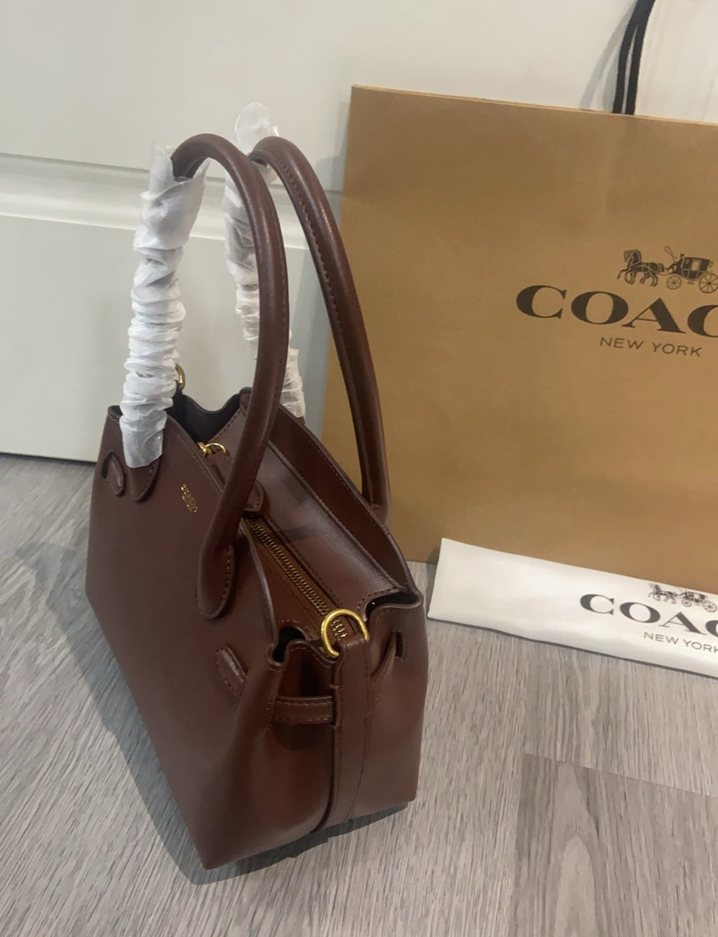 Coach Soft Empire Carryall 21 Maple