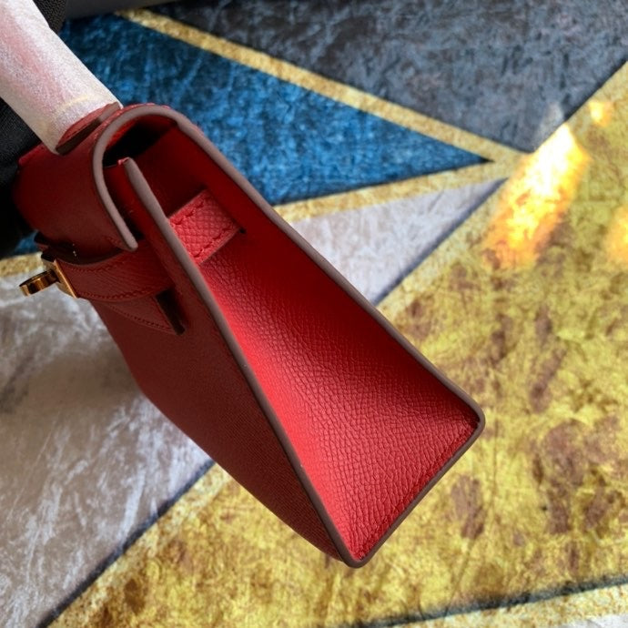 Bolsa Kelly Sellier Mini II Rouge Casaque (tamanho 20) .