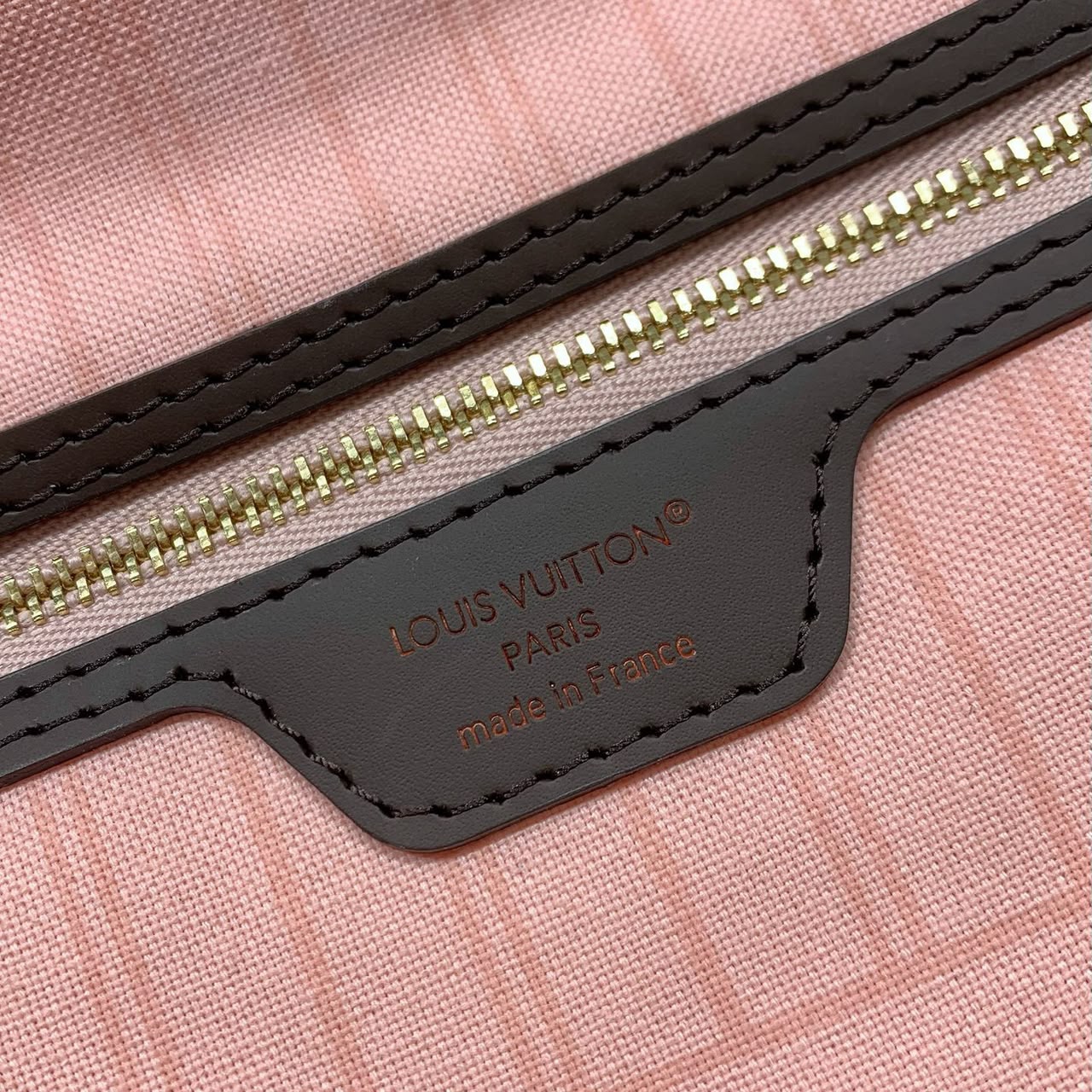 LV Neverfull GM Bag Marrom Estampa Damier Ebene