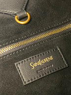 Bolsa Saint Laurent Y Mini Tote Couro Black
