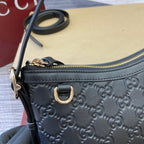 Gucci GG Emblem Small Shoulder Bag Black