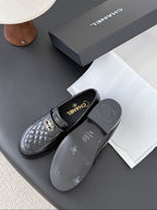 Mocassim Lambskin Ivory black