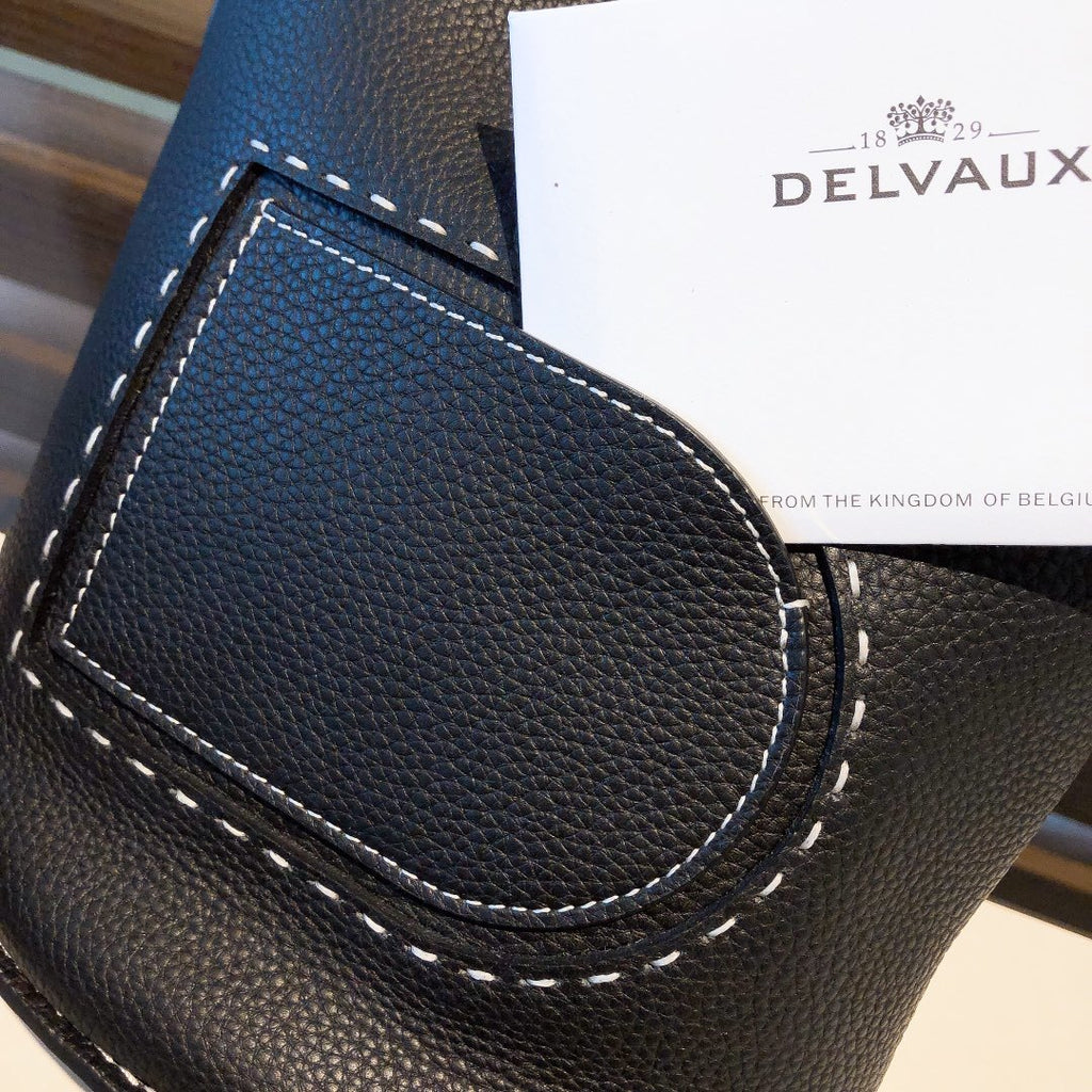 Delvaux Pin Mini Bucket Black