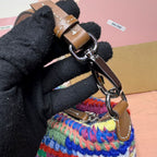 Miu Miu Mini Nécessaire Spirit em Crochê Multicolorido