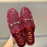 mule Princetown GG Crystal da Gucci