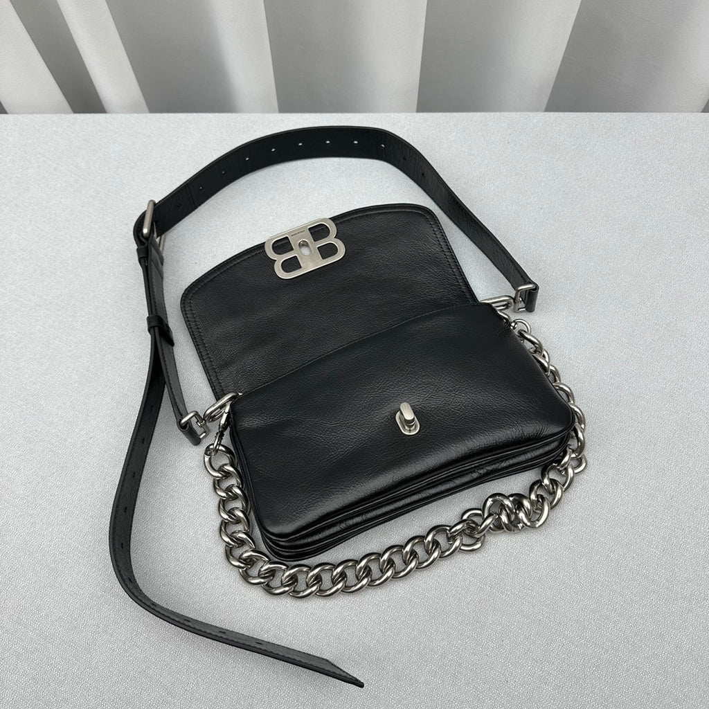 Balenciaga  Small BB Soft Flap Shoulder Black