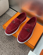 Hermes Loafer Wine red