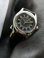 Patek Philippe Calatrava "Ebony" Black Dial With Yellow Accents