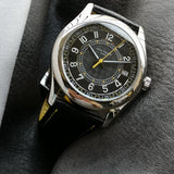 Patek Philippe Calatrava "Ebony" Black Dial With Yellow Accents