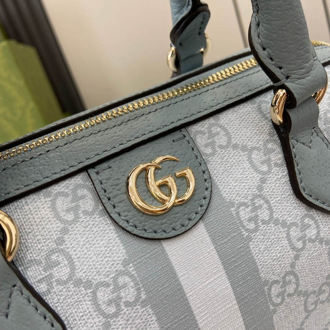 Gucci Ophidia Mini Boston Bag Blue