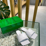 Sandália Bottega Veneta Plana Lido Optic White