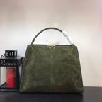 Fendi Peekaboo X-Lite Camurça Green