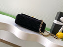 Mini Flap Bag Black Top  Handle CHANEL