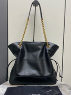 Saint Laurent Shopping Jamie 4.3 Quilted Bag Black Ferragens Douradas