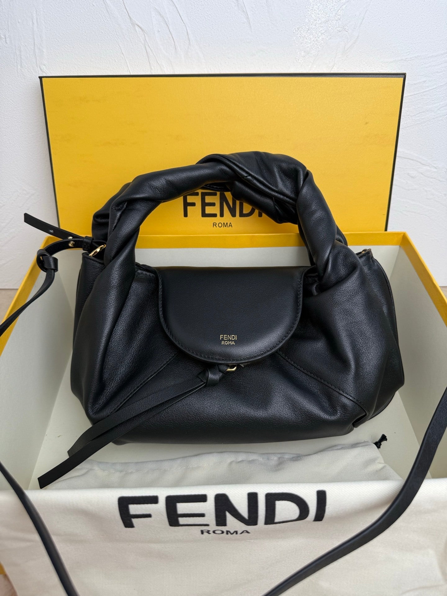 Fendi Spy Roma Bag Black