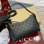 Gucci GG Emblem Small Shoulder Bag Black