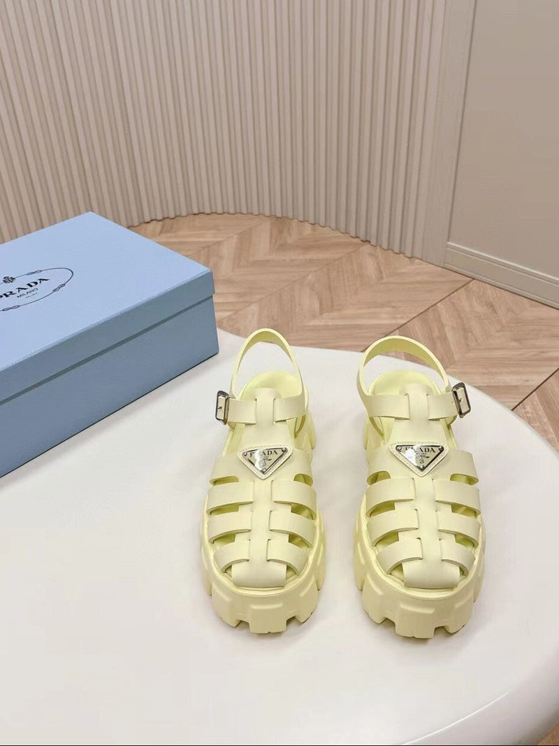 Prada Monolith yellow