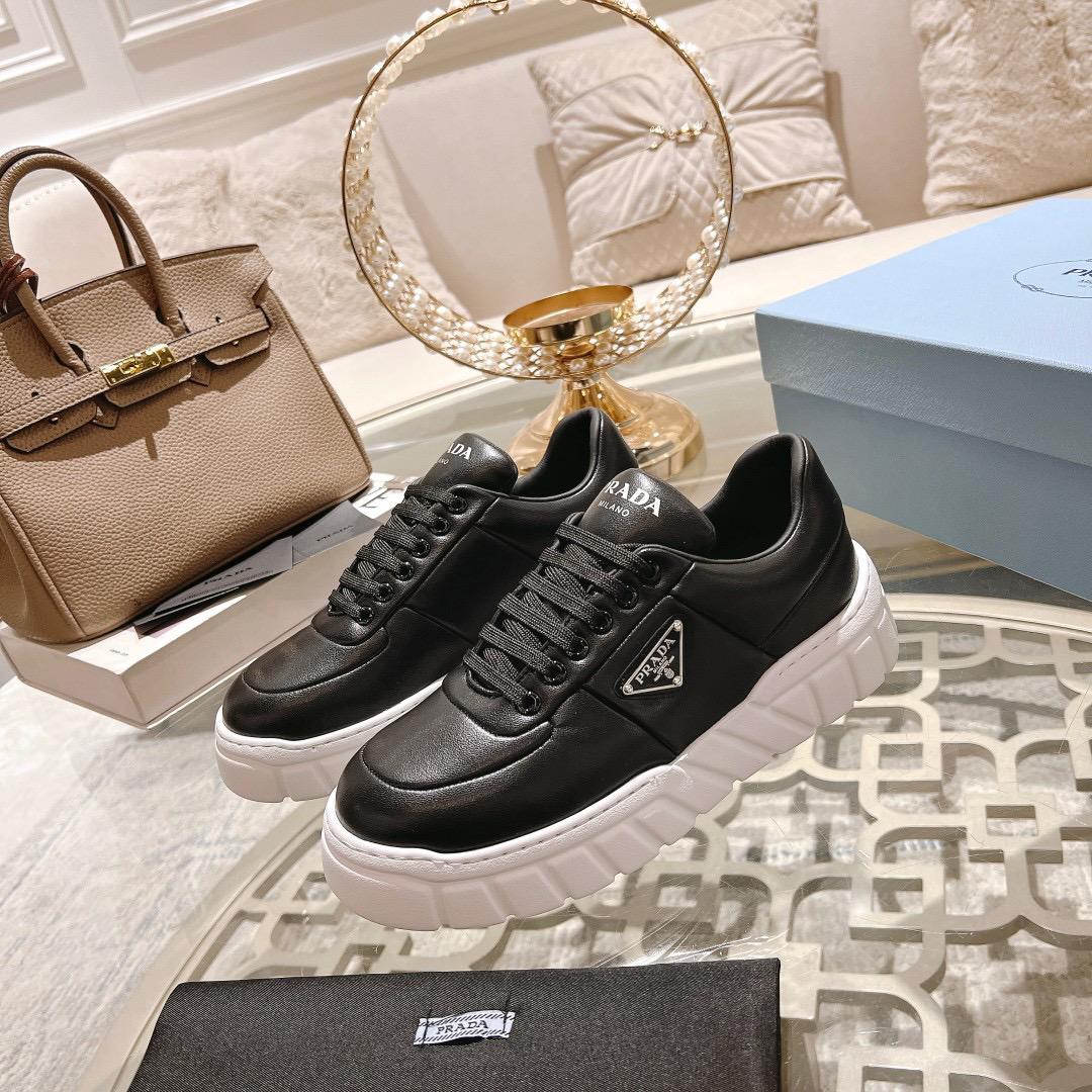 Prada Leather Black White