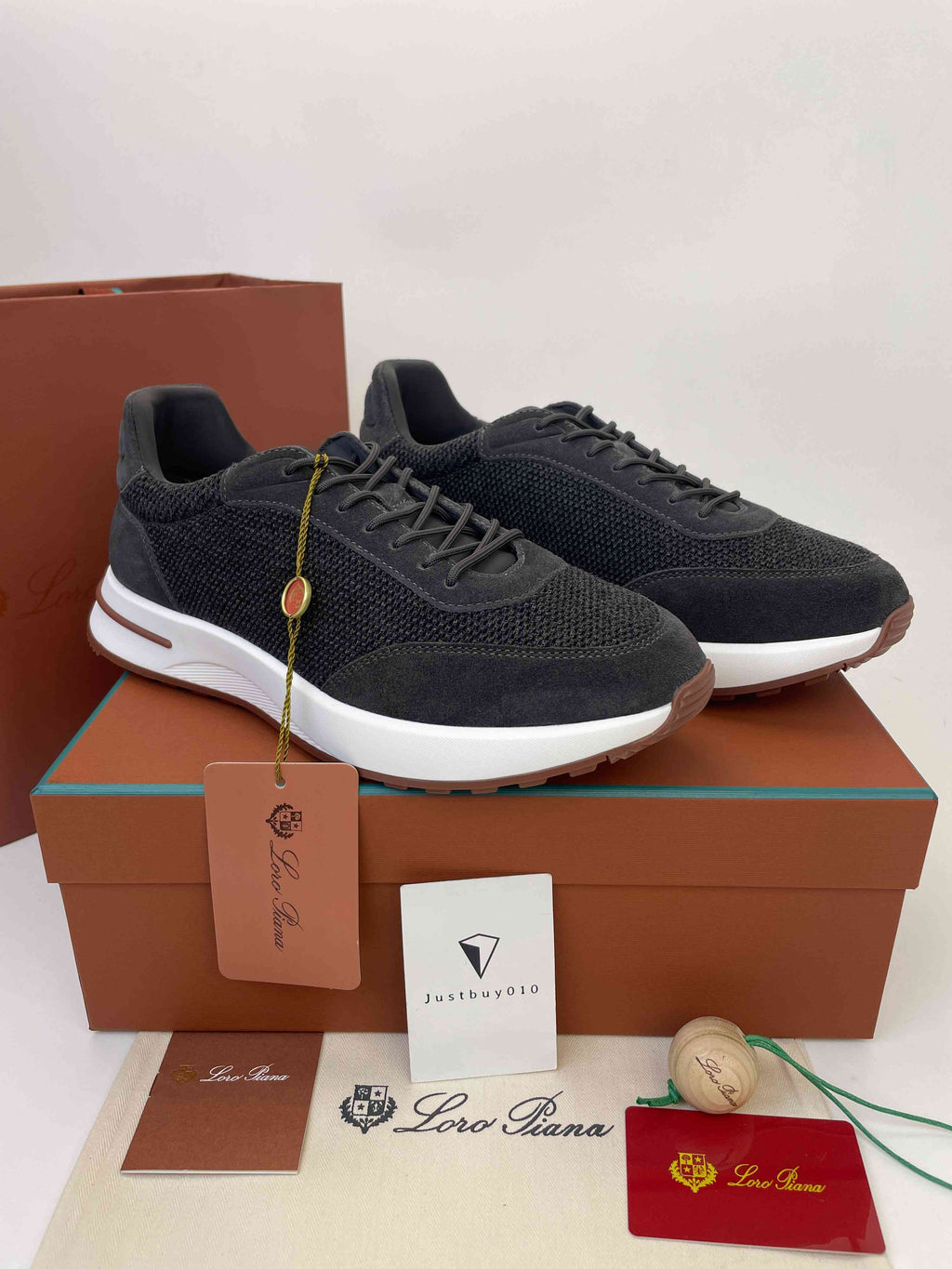 Loro Piana 360 Flexy Walk  (Charcoal Blue/Frost Gray)