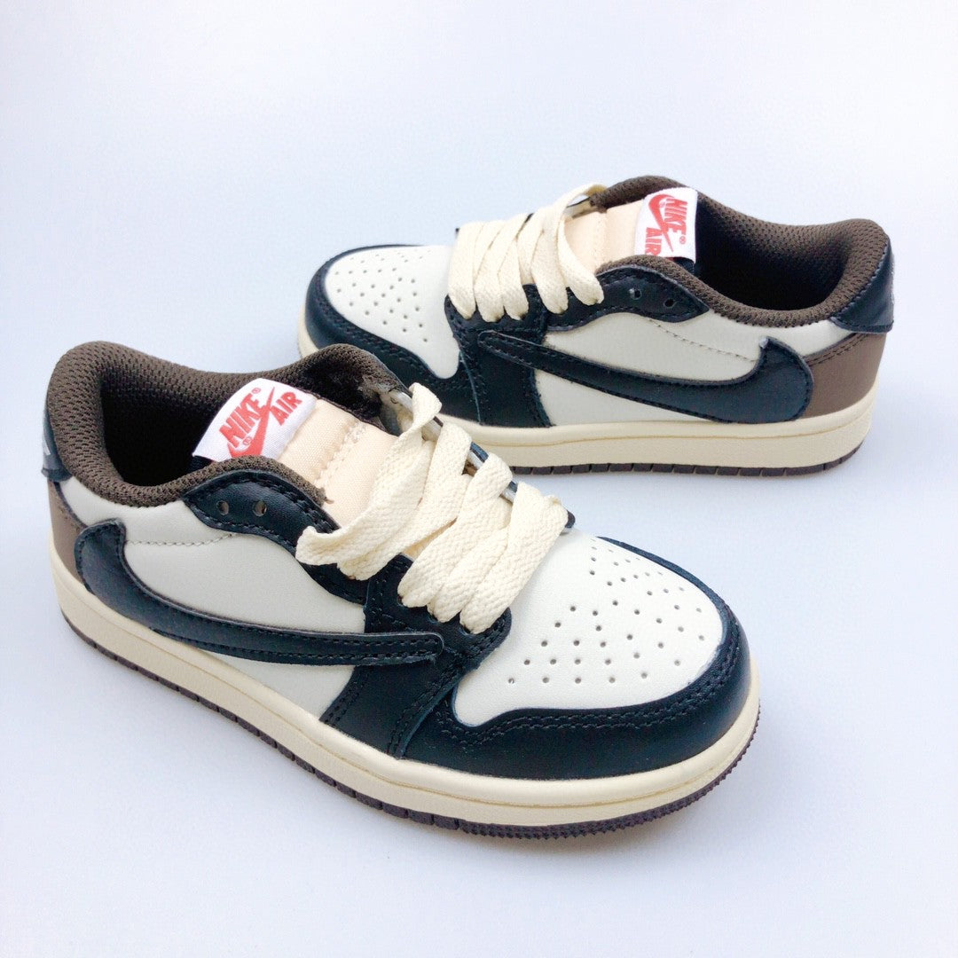 Jordan 1 Retro  x Travis Scott Brown and Black Infantil