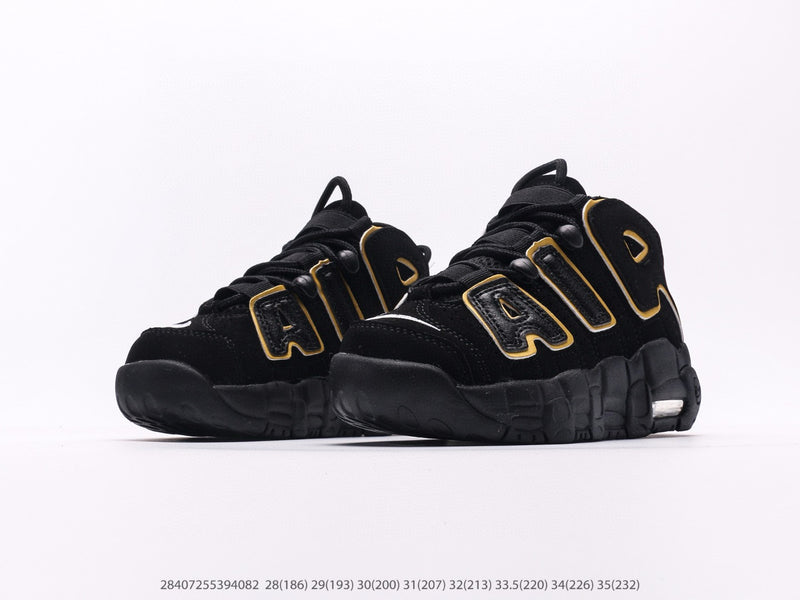 Nike Air More Uptempo Black Infantil