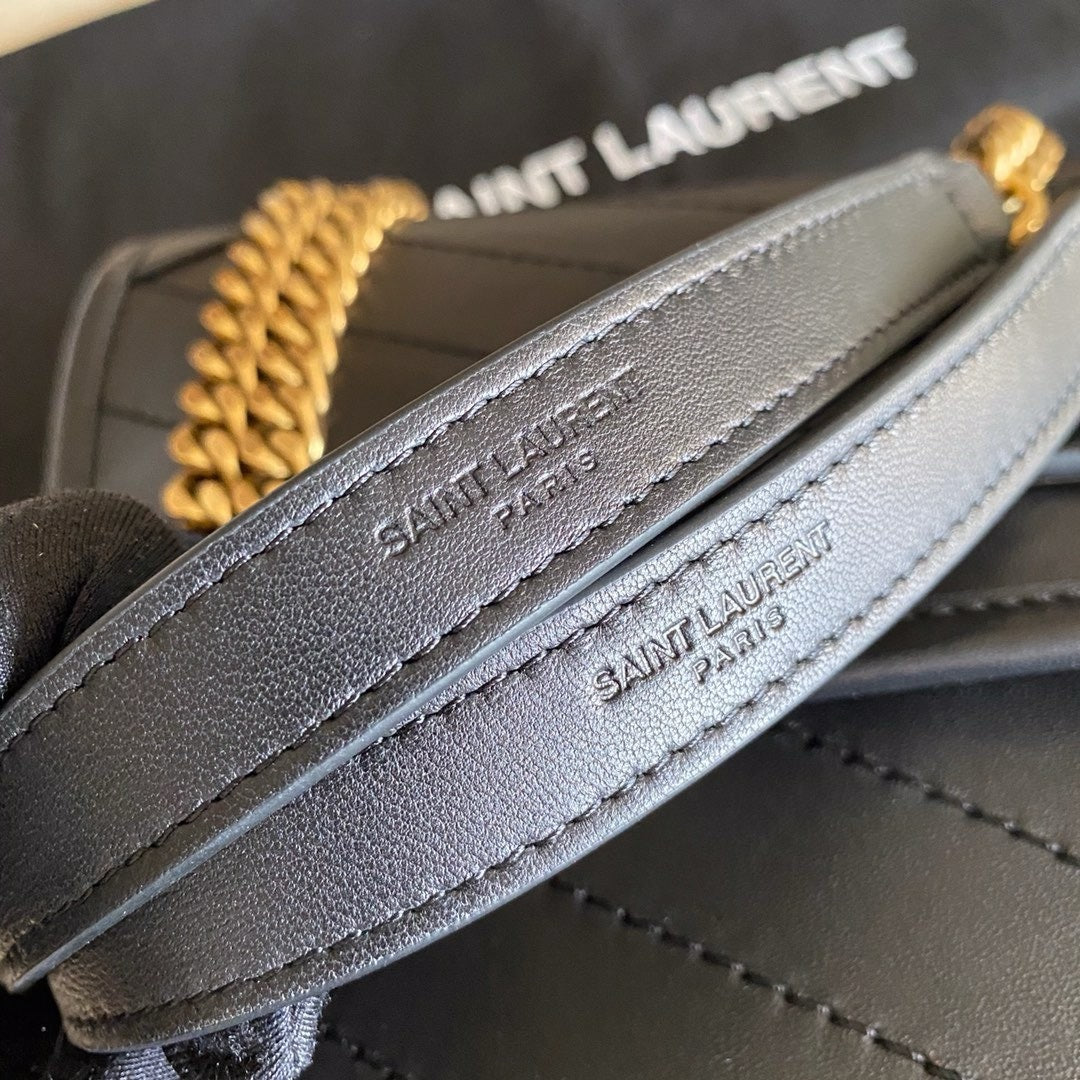 Saint Laurent NIKI baby Bag Black Ferragens Douradas