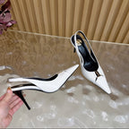 Scarpin Babylone Breteuil Saint Laurent White