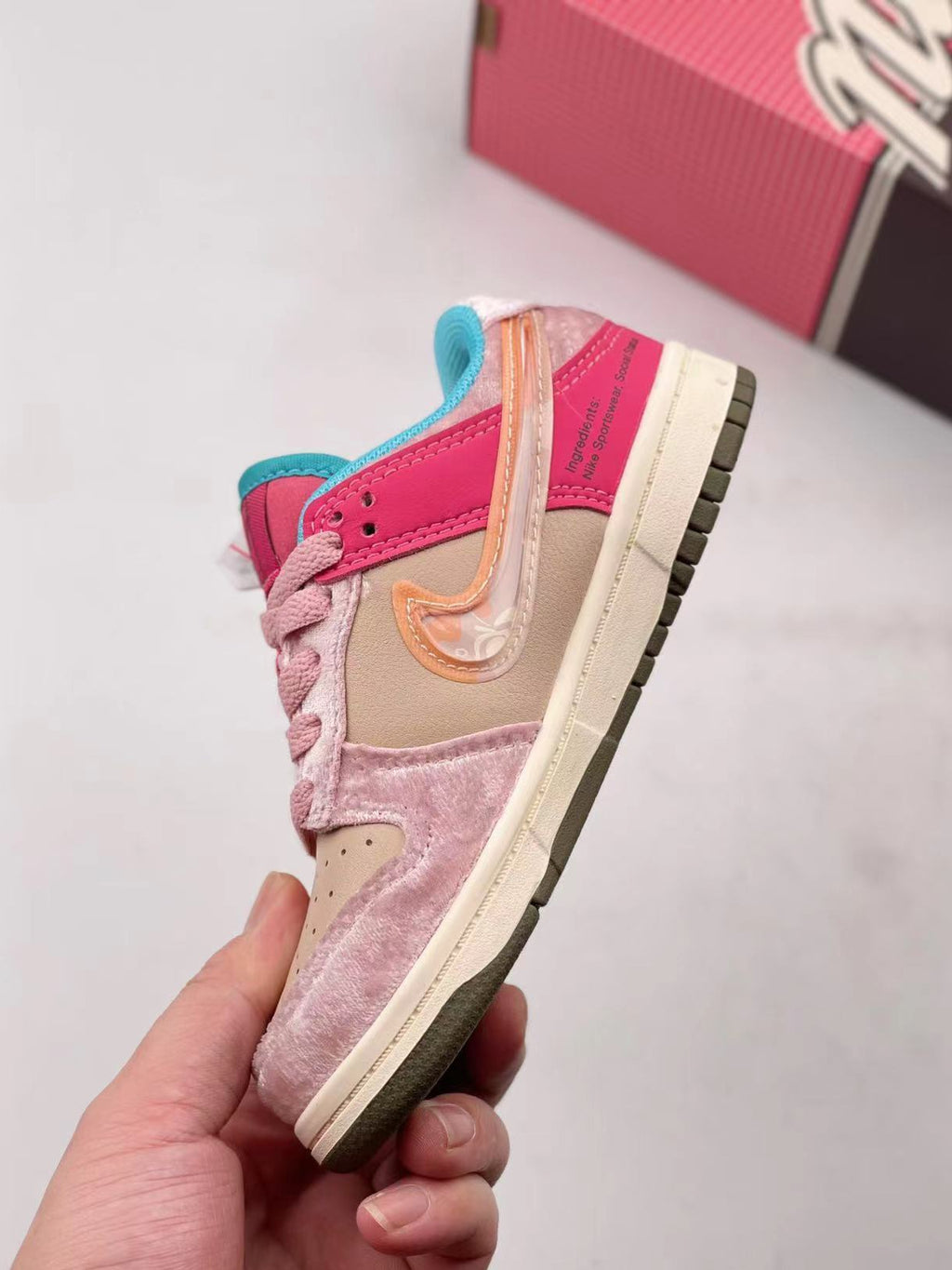 Social Status x Nike Dunk Low Strawberry Milk