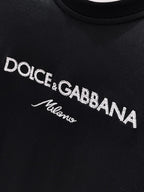 DOLCE & GABBANA Loose Fit Embroidered Cotton Jersey T-Shirt