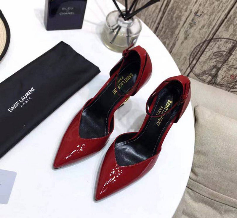 Saint Laurent Opyum Pumps red