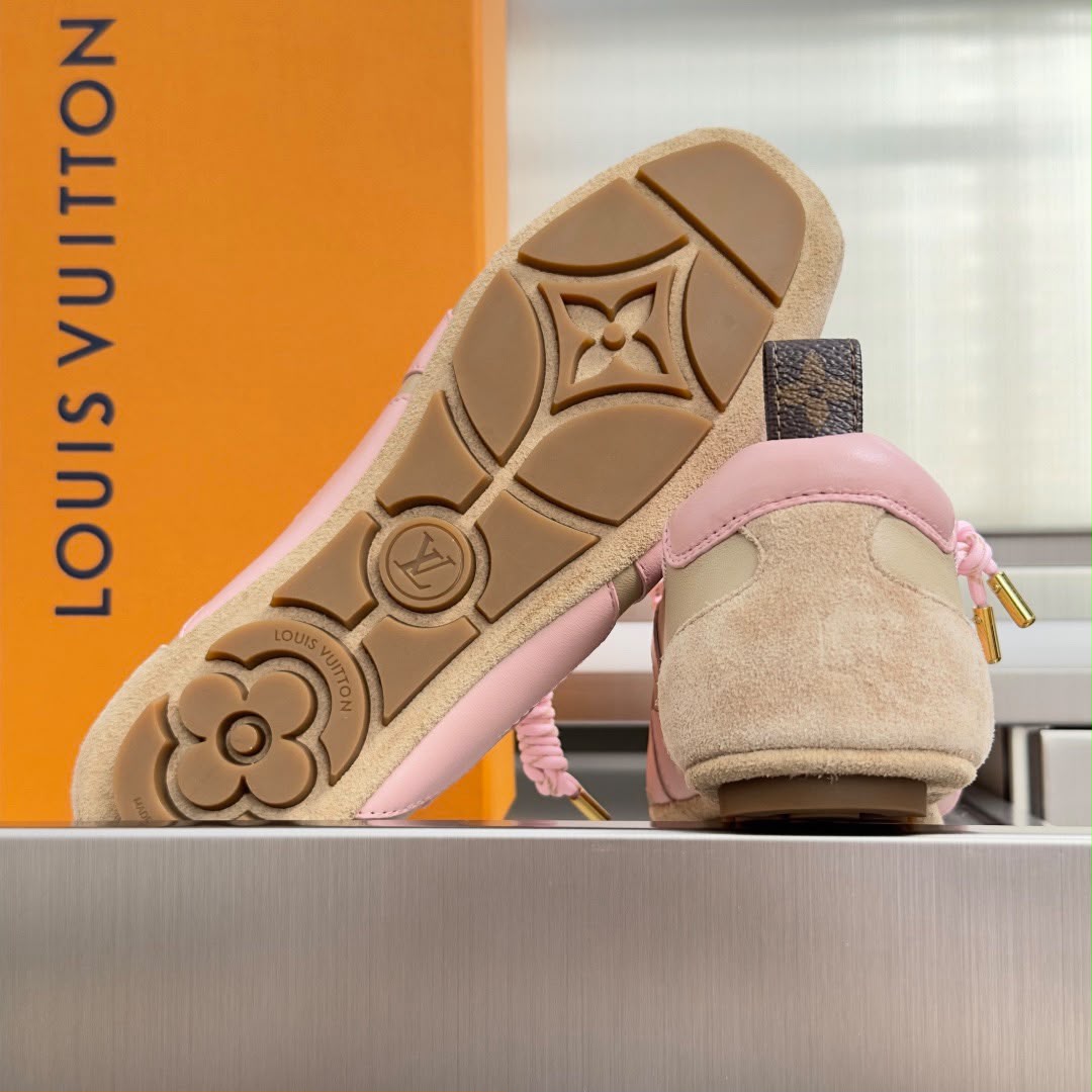 Sneakerina LV Beige White Pink .