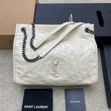 Saint Laurent Niki Shopping Bag Creme