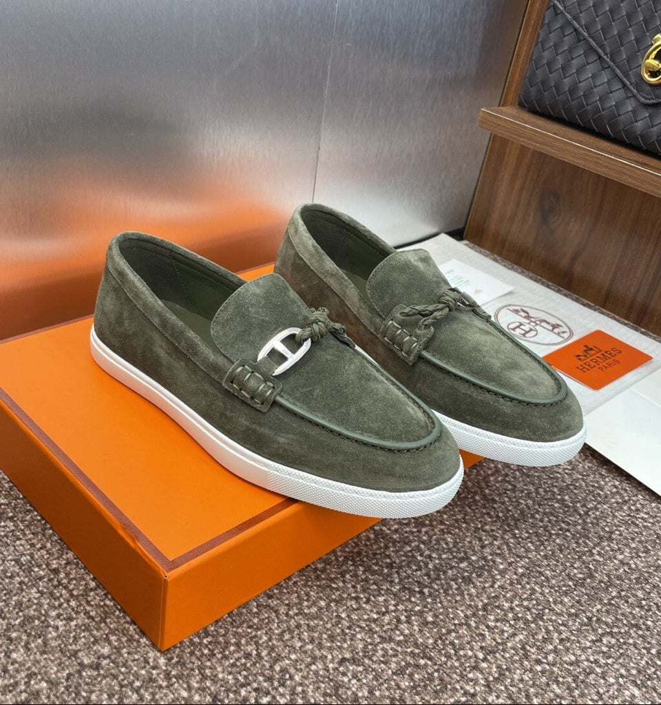 HERMES LOAFER Green