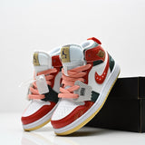 Air Jordan 1 Mid green and red infantil