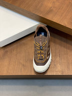 Tênis Moncler Trailgrip LP Marrom Taupe / Off White