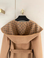 Louis Vuitton Belted Short Wrap Pea Coat