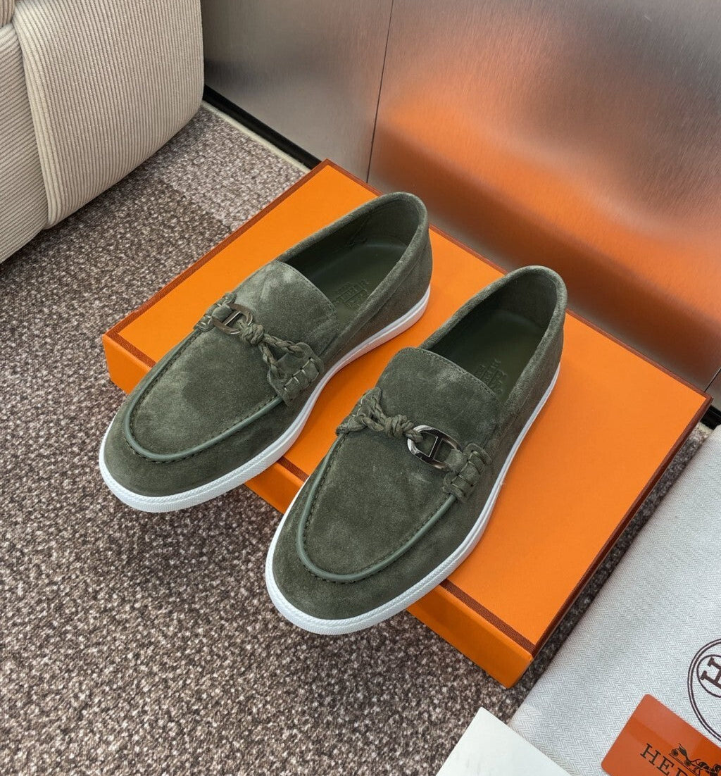 HERMES LOAFER Green