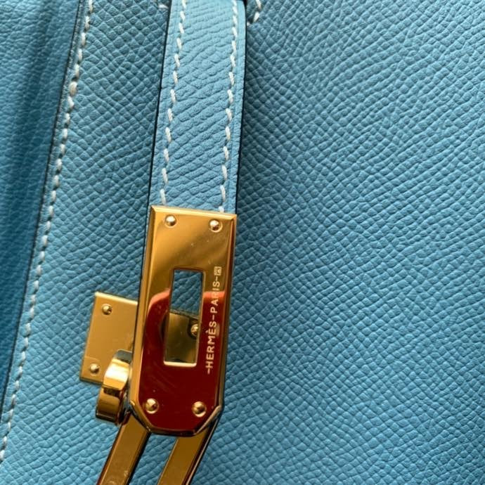 Bolsa Kelly Sellier Mini II Blue Jean (tamanho 20) .