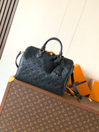 Louis Vuitton Speedy 30 B Soft Denim Black