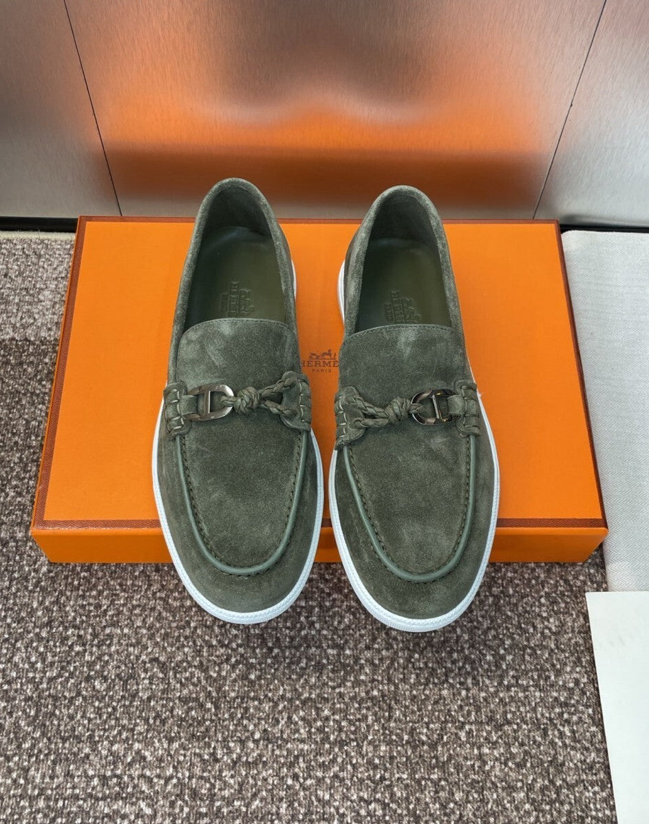 HERMES LOAFER Green