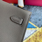 Bolsa Kelly Sellier Mini II Gris Meyer (tamanho 20) .