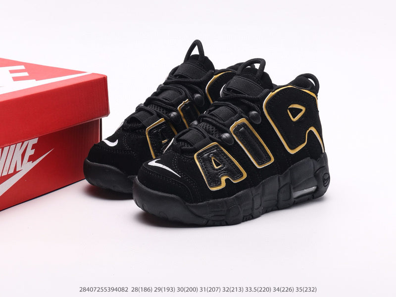 Nike Air More Uptempo Black Infantil