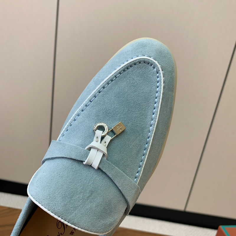 Loro Piana casual shoes blue suede
